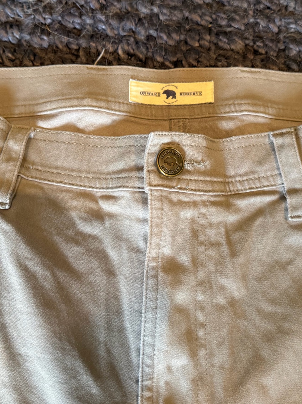 Onward Reserve Men's Khaki Chinos - Gray